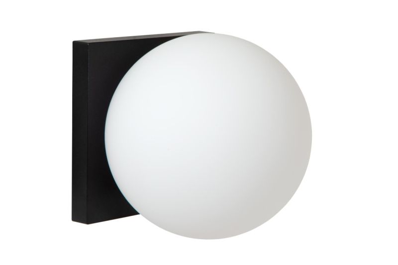 Lucide TASSA - Nástenné svietidlo Kúpeľňa - LED Dim. - 1x7,6W 1800K/3000K - Čierna